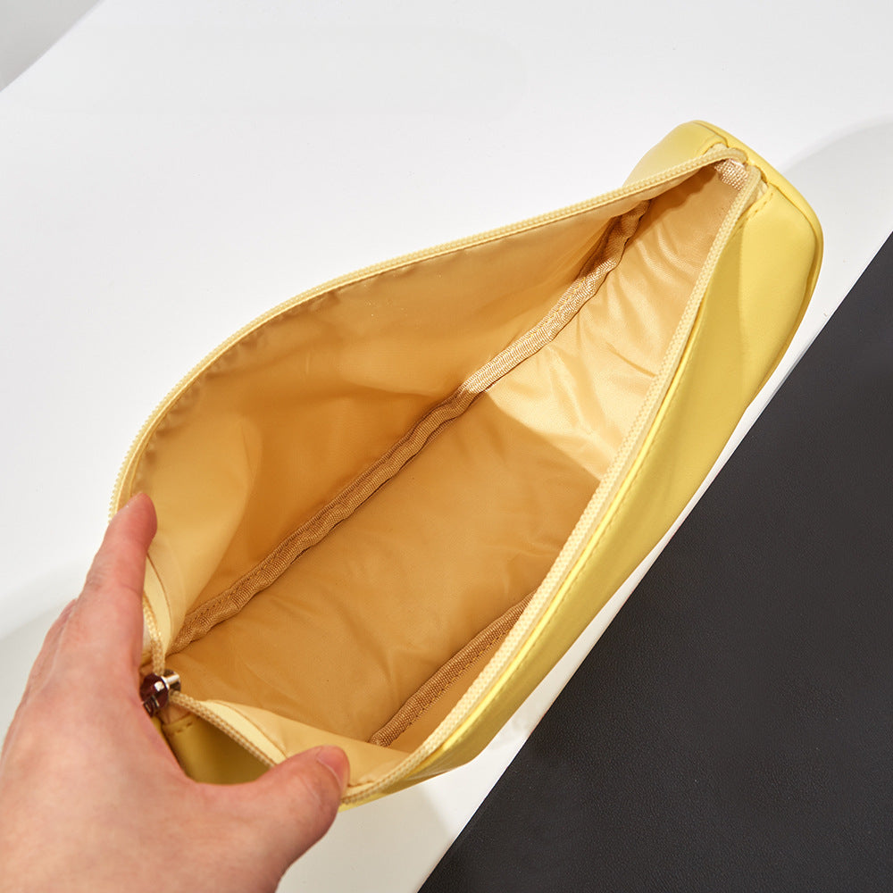 Wholesale Solid Color Travel Dumplings PVC Makeup Bags
